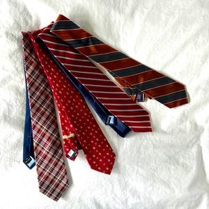 Red Silk Ties (Set)